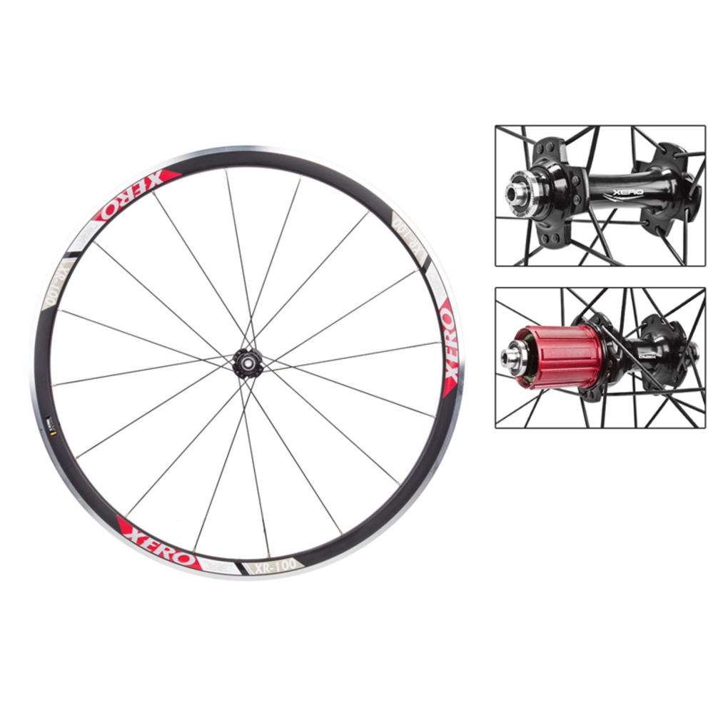 Xero Wheel Pair Road XR100 700 Clinch Black Shimano eBay