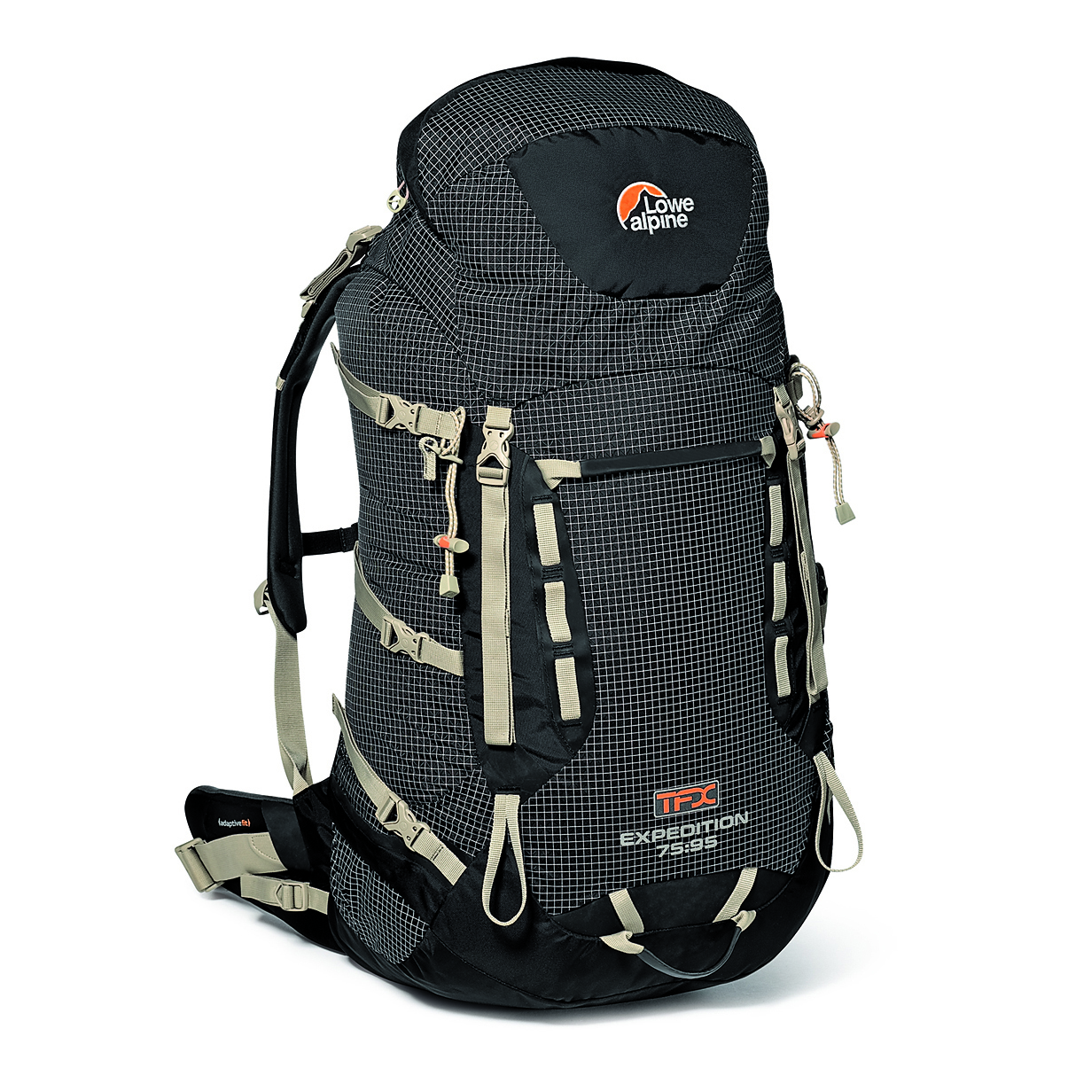 Lowe Alpine TFXExpedition 7595 Men's Backpack 5700c.i. BlackGrid Design eBay