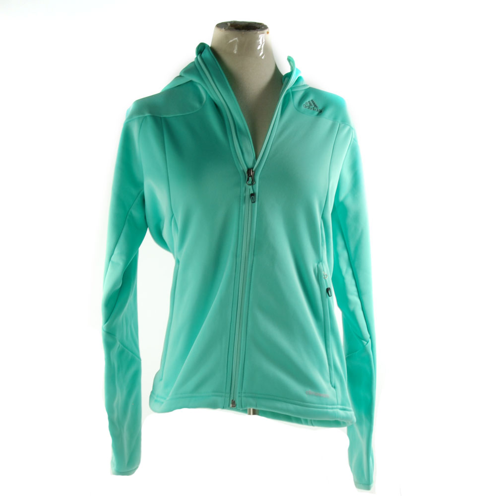 women's adidas outdoor hooded climawarm down jacket