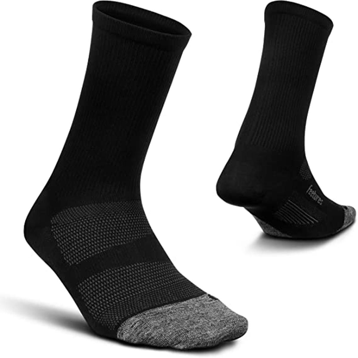 Feetures Elite Ultra Light Mini Crew Socks Black Medium