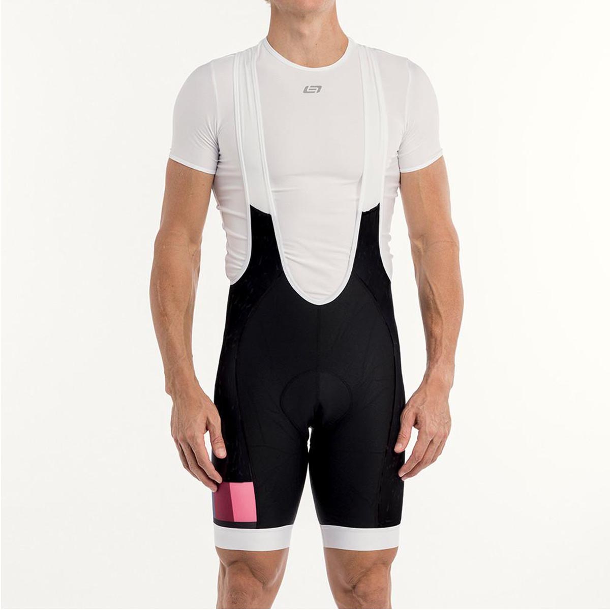 white cycling bib shorts