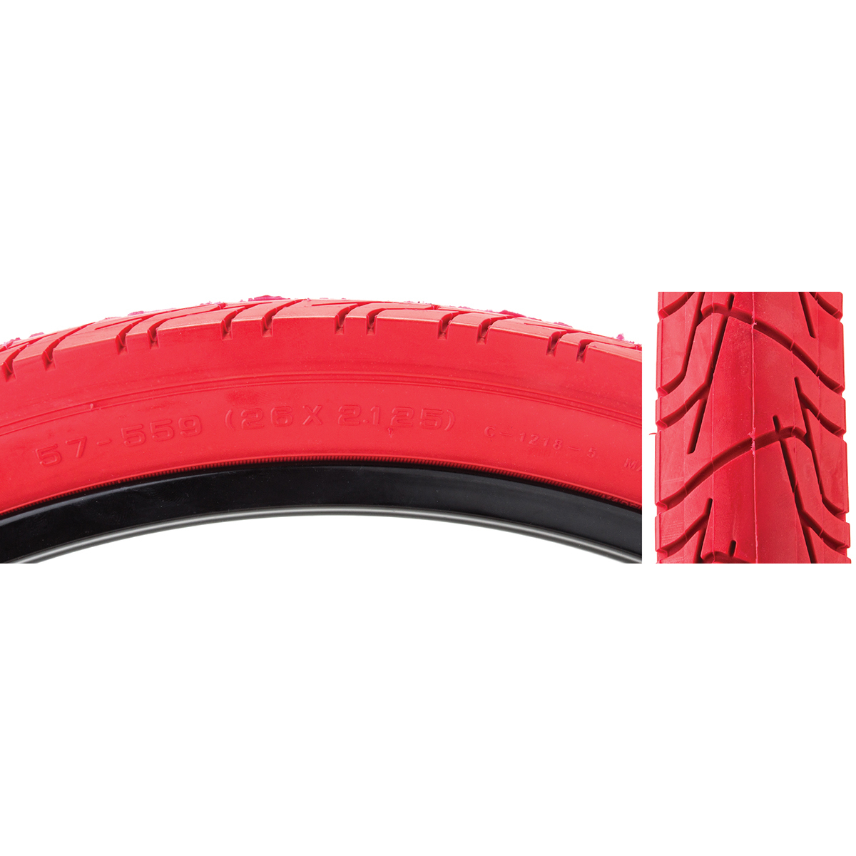 Sunlite Tire 26X2.125 Cst1218 Rd/Red City