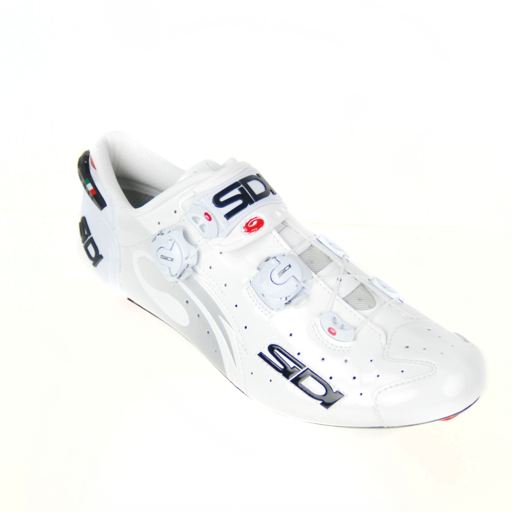 sidi white cycling shoes