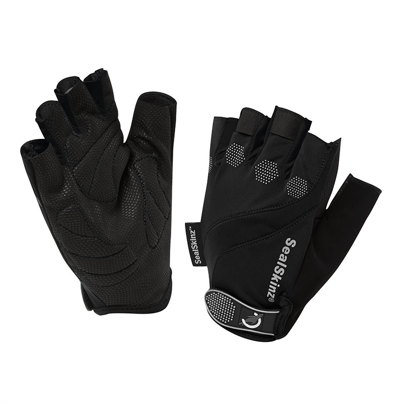 Sealskinz Fingerless Summer Cycling Gloves Black | eBay