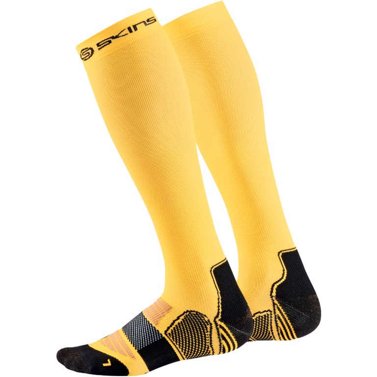 Skins Men's Active Essentials Compression Socks Yellow/Black XS